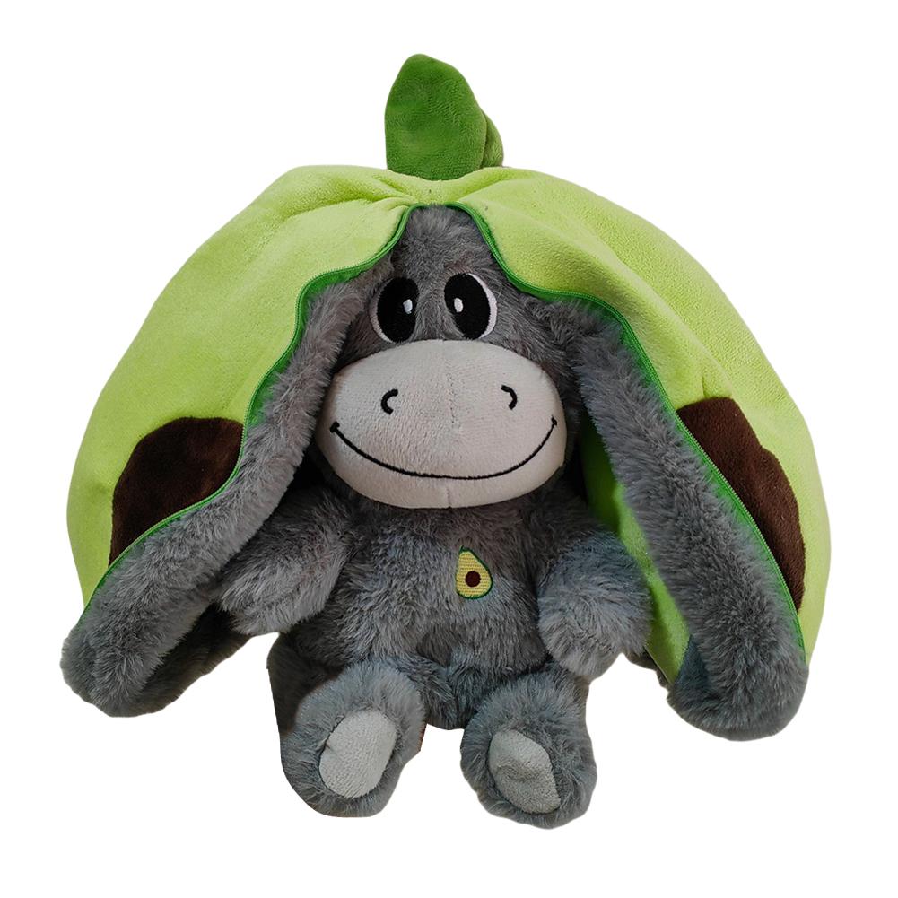 Breathing Donkey Plush Toy Wear Resist Sleep Companion Strawberry Donkey Breathing Stuffed Animal for Kids Birthday Gift