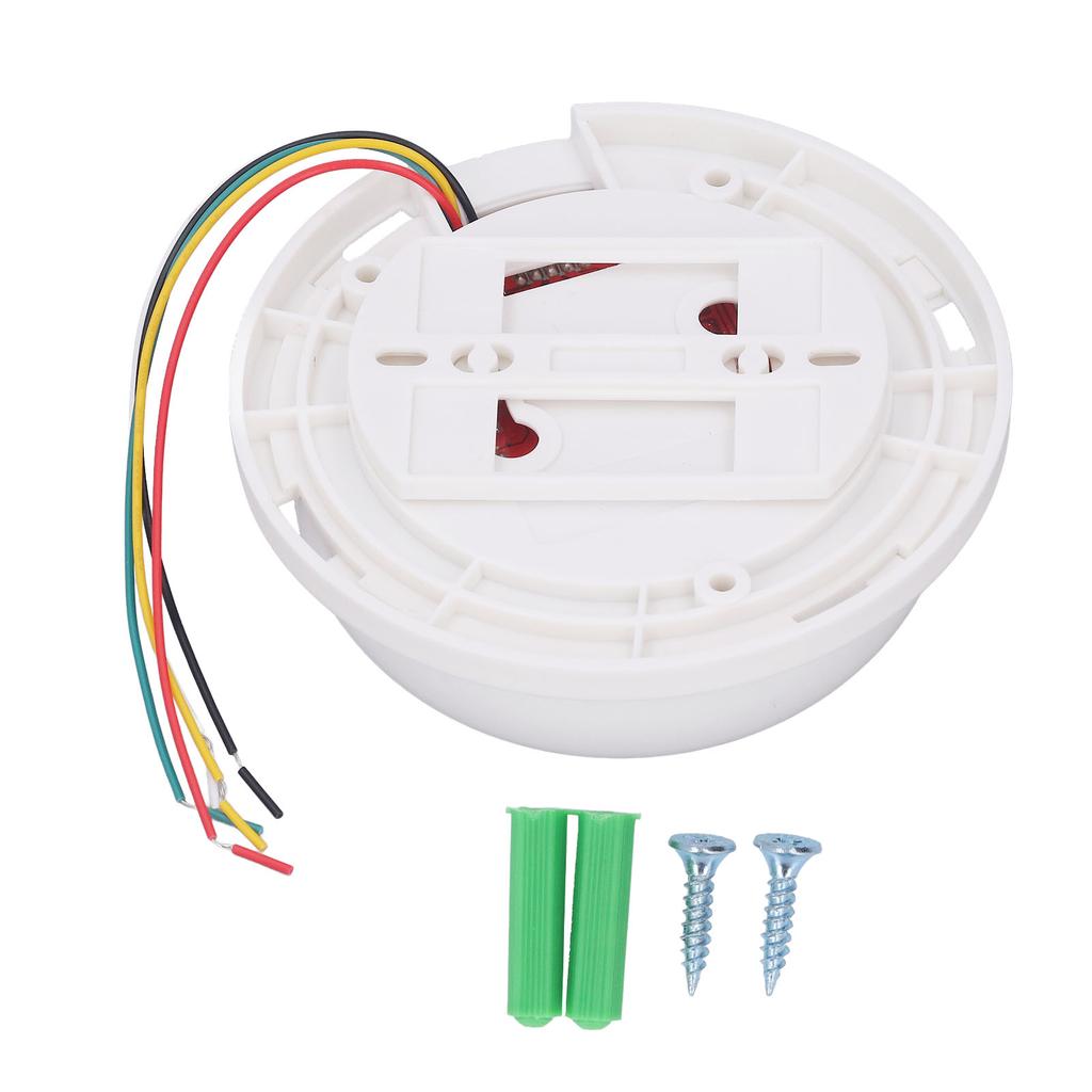 Natural Gas Detector ABS Ceiling Network Alert Sound and Light Alert Gas Alarm for Home Safe 12?28V