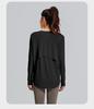 Autumn Women's Sporty Ice Silk Long Sleeve Cover-Up: Breathable, Versatile Running & Fitness Top