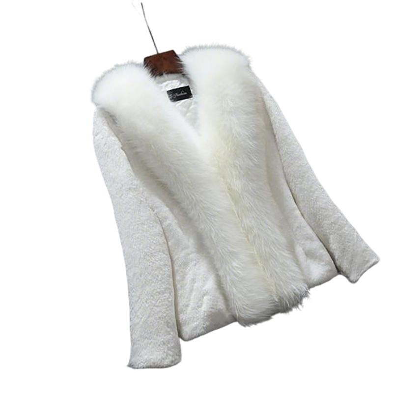 

2025 Новая шуба женская короткий стиль длинные рукава приталенная утолщенная и теплая куртка темпераментная элегантная женская верхняя одежда 5XL белый