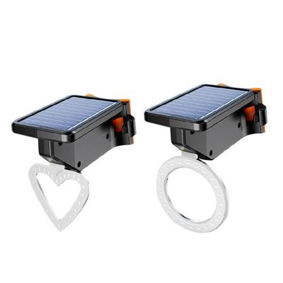 Cycling Safety Light 300 Lumen Solar Charging Bicycles Light With Durability ABS Housing For Most Conditions