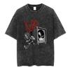 YK Korn Follow The Leader Jubiläum Washed T-Shirt Unisex Rundhals Lässig Bequem Mode T-Shirt