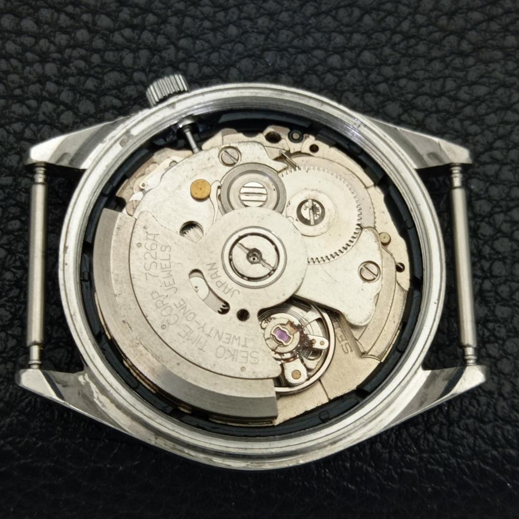 VINTAGE SEIKO 5 AUTOMATIC 7S26A JAPAN MENS GOLDEN COLOR DIAL WATCH A702625-1