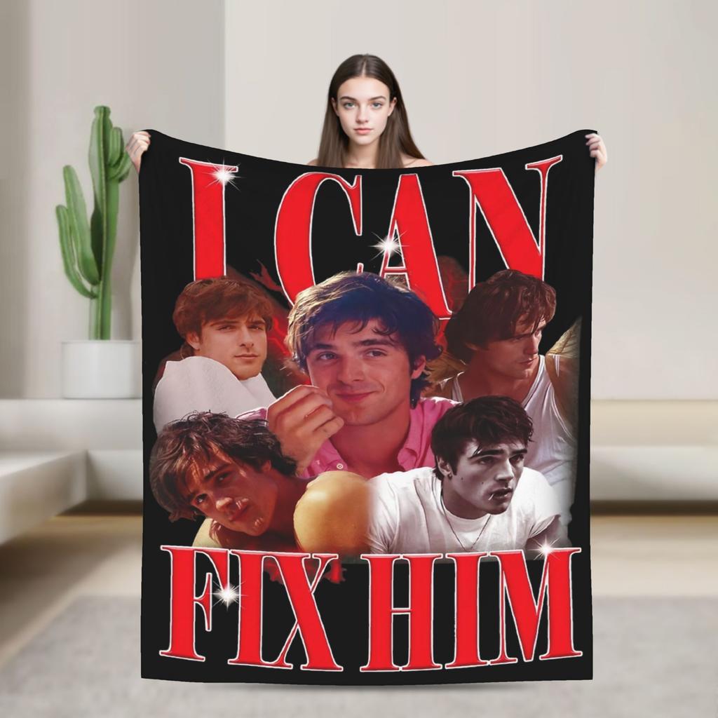 Jacob Elordi Australischer Schauspieler Poster Decken Qualität Weich Warm Überwurfdecke Winter Reisen Outdoor Bequeme Tagesdecke