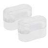 2 Pcs Electric Toothbrush Head Cover Detachable Toothbrush Protector Cap for Travel White