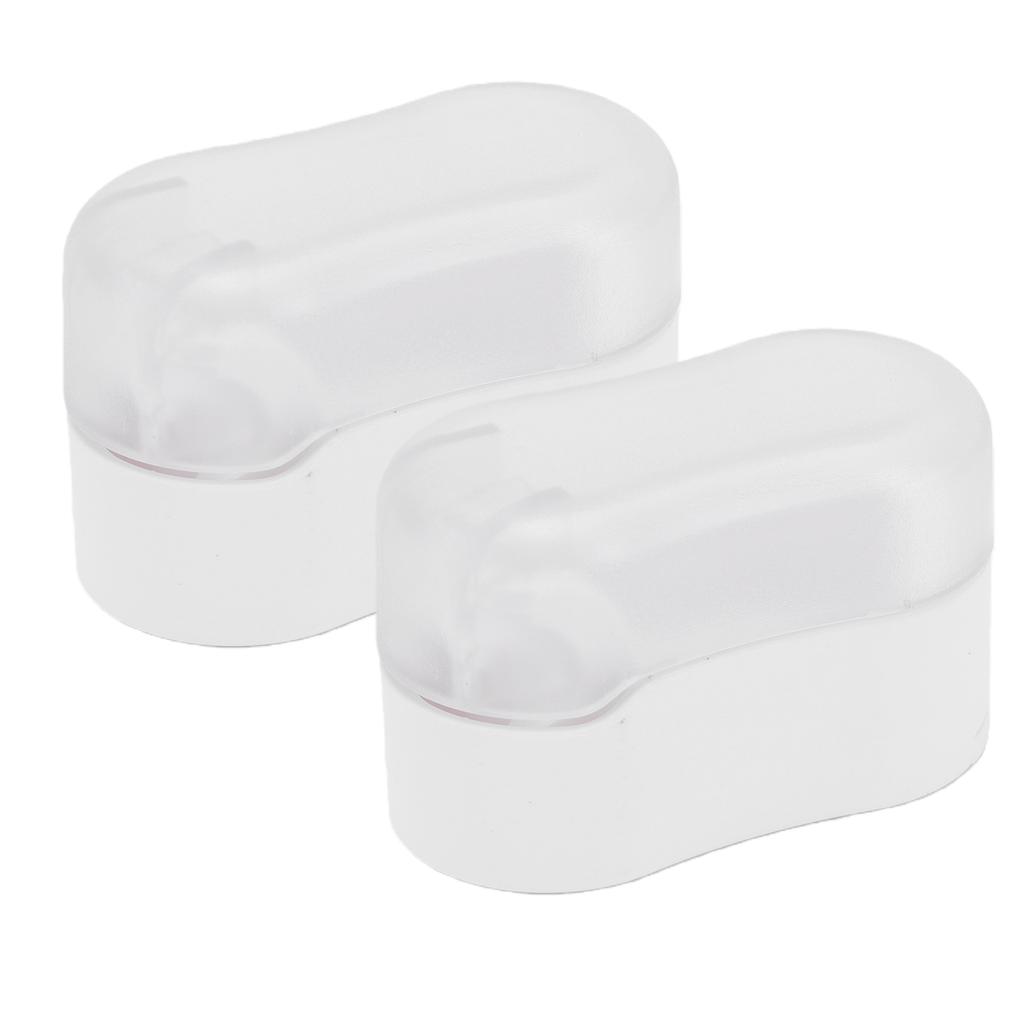 2 Pcs Electric Toothbrush Head Cover Detachable Toothbrush Protector Cap for Travel White