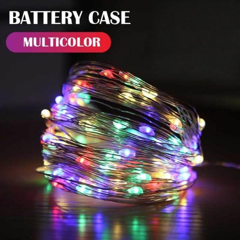 1 м/2 м/3 м/5 м/10 м/20 м/30 м Блок питания Садовая светодиодная свадебная декорация Украшение для дома Сказочная вечеринка Декорация Гирлянды 1 M 10 LED