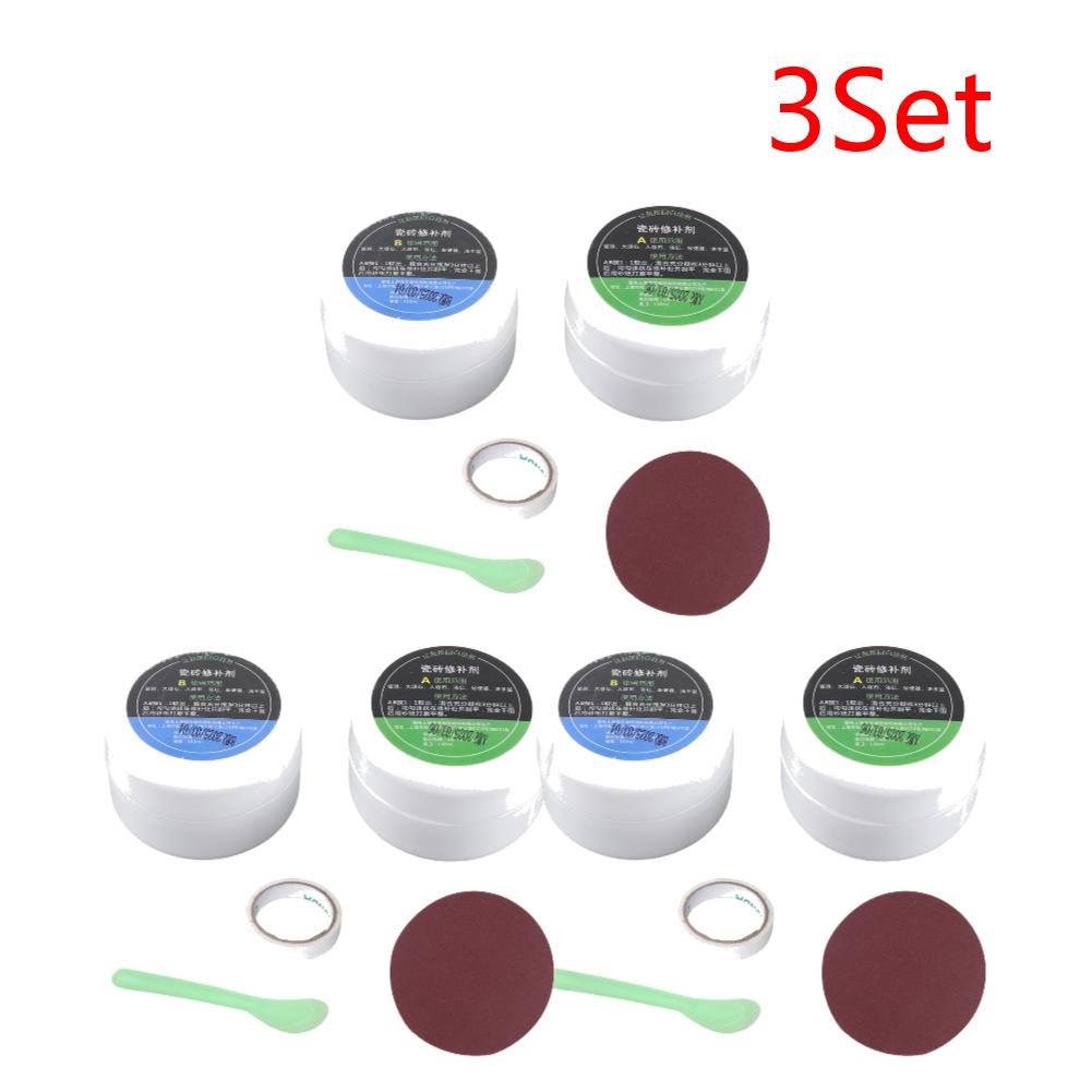 Tile Repair Kit Ceramic Floor Tile Toilet Washbasin Repair Glue Crack Repair Caulk Glue Tile Stone Crack Repair Kit for Cracks
