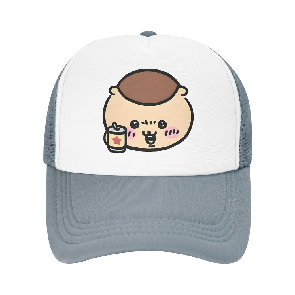 Unisex Chiikawas KuriUnisexju Trucker Cap Fashion Mesh Baseball Cap Polyester Hat Sun Hats Adjustable Golf Hats Autumn