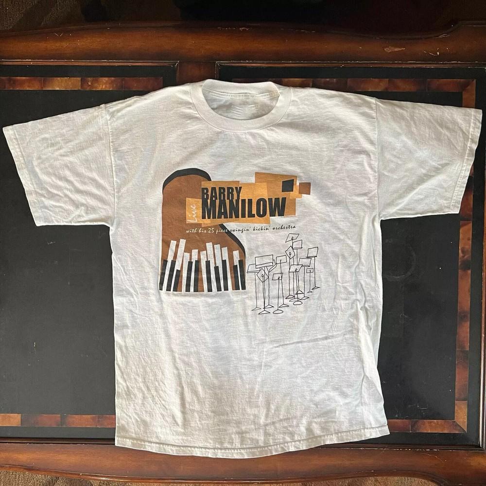 Barry Manilow Gift For Family White T-Shirt Cotton Unisex lot.webp Unisex T-Shirt M