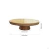 Wood Cake Display Elegant Appearance Wooden Stand Shatterproof Multifunctional Serving Platter