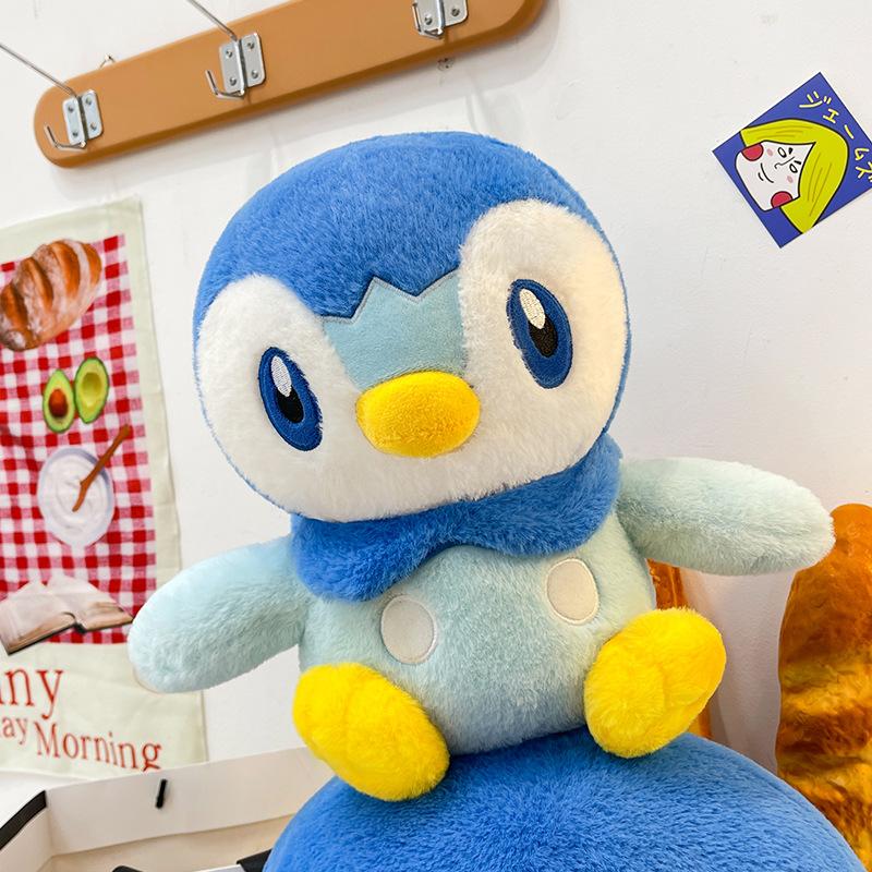 30/80cm Piplup Large Plush Toys Anime Doll Cute Giant Pokémon Penguin Cartoon Stuffed Plushie Pillow Gift for Kid Xmas