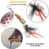 Metal Spinner Spoon Lure Kit Hard Bait Tackle with High-Strength Hooks for Bass Pike Trout Freshwater/Saltwater Fishing 16/10Pcs