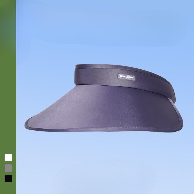 Summer Big Hat with Ice Silk Empty Top Hat UV Sun Hat for Women Outdoor Cycling Sun Hat