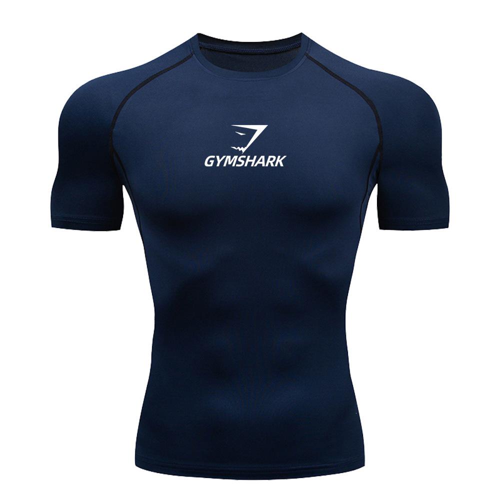 GYMSHARK Shark Short Sleeve Fitness T-shirt - Breathable, High Elasticity, Quick Dry.