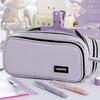 Large Capacity Pencil Case Zipper Design Stationery Organizer High Aesthetic Pen Bag  School Office