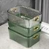 Acrylic Makeup Storage Bin Jewelry Organizer Multipurpose for Sundries Snack Acrylic Makeup Storage Bin Built In Handles