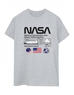 Womens/Ladies Space Admin Cotton Boyfriend T-Shirt