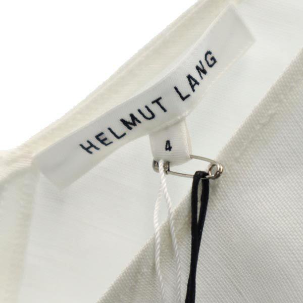 Unused HELMUT LANG Linen Blend No Sleeve V Neck Cut S White System Women Used