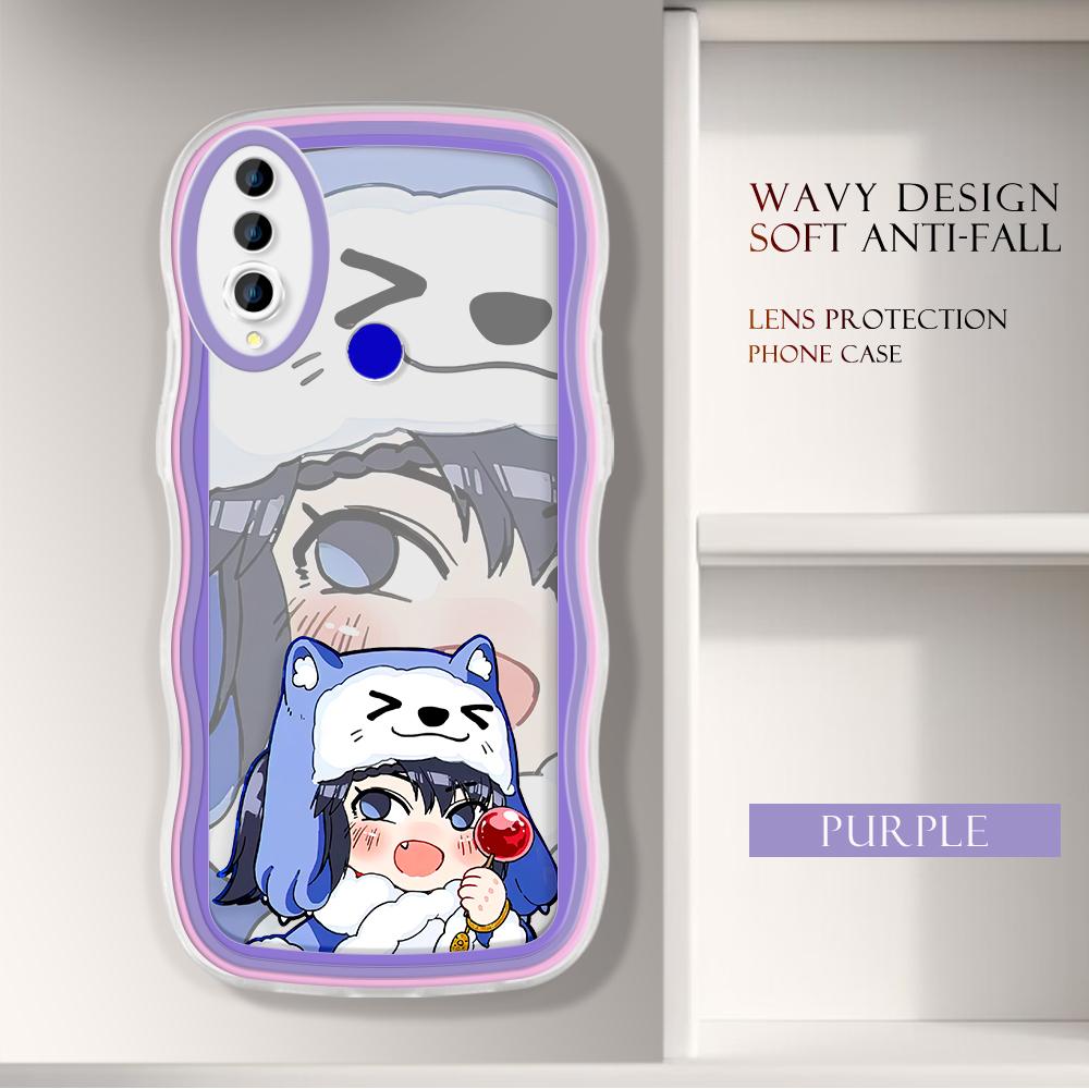 

Модный мягкий волнистый чехол для телефона с мультяшным узором, защита камеры, противоударный чехол для мобильного телефона Huawei Honor iPhone Infinix Tecno Itel Infinix Note 40 Pro 4G