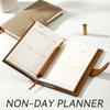 Litchi Leather Portable Notebook Thickened Business Meeting Record Book Work Notepad  Office