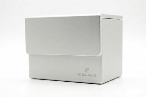 

VULCANIX TITANIS Super Hard Duralumin Deck Case with Internal Cushioning for Impact Protection, Holds 80 Cards, Magnetic Closure, Horizontal Insertion