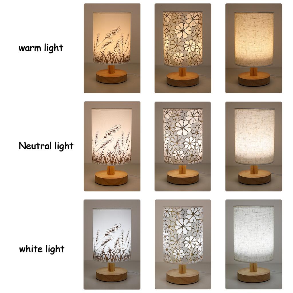 Modern minimalist desk lamp with USB power and tri color light switch control, home bedroom decorative desk lamp, gift lamp