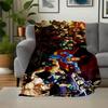 Superheldenstrijd: Epic Comics Kunstprint Dekentje Flanellen Plaid voor Bank, Bed, Reizen, Kamperen, Kantoor, Bankstel, Stoel