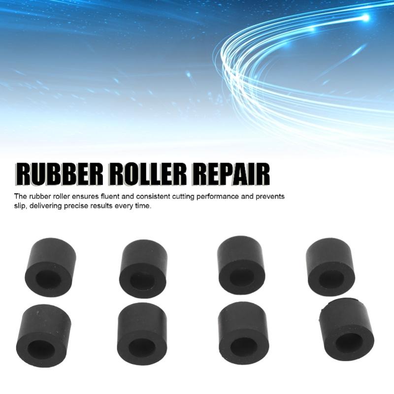 8PCS Rubber Wheel Mat Guide Rubber Roller Professional TPU Rubber Roller Replacement For Maker 2/3 For Explore Air 2/3