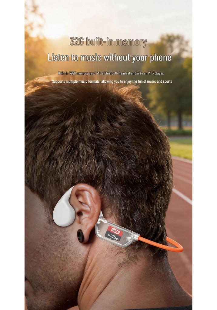 Bone Conduction Bluetooth Sports Earbuds for Running, Swimming, and Gaming