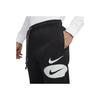 Nike Pantaloni Jogging Uomo Neri DM5467-010 con Coulisse, Vestibilità Slim, Vita Bassa, Logo, Conico