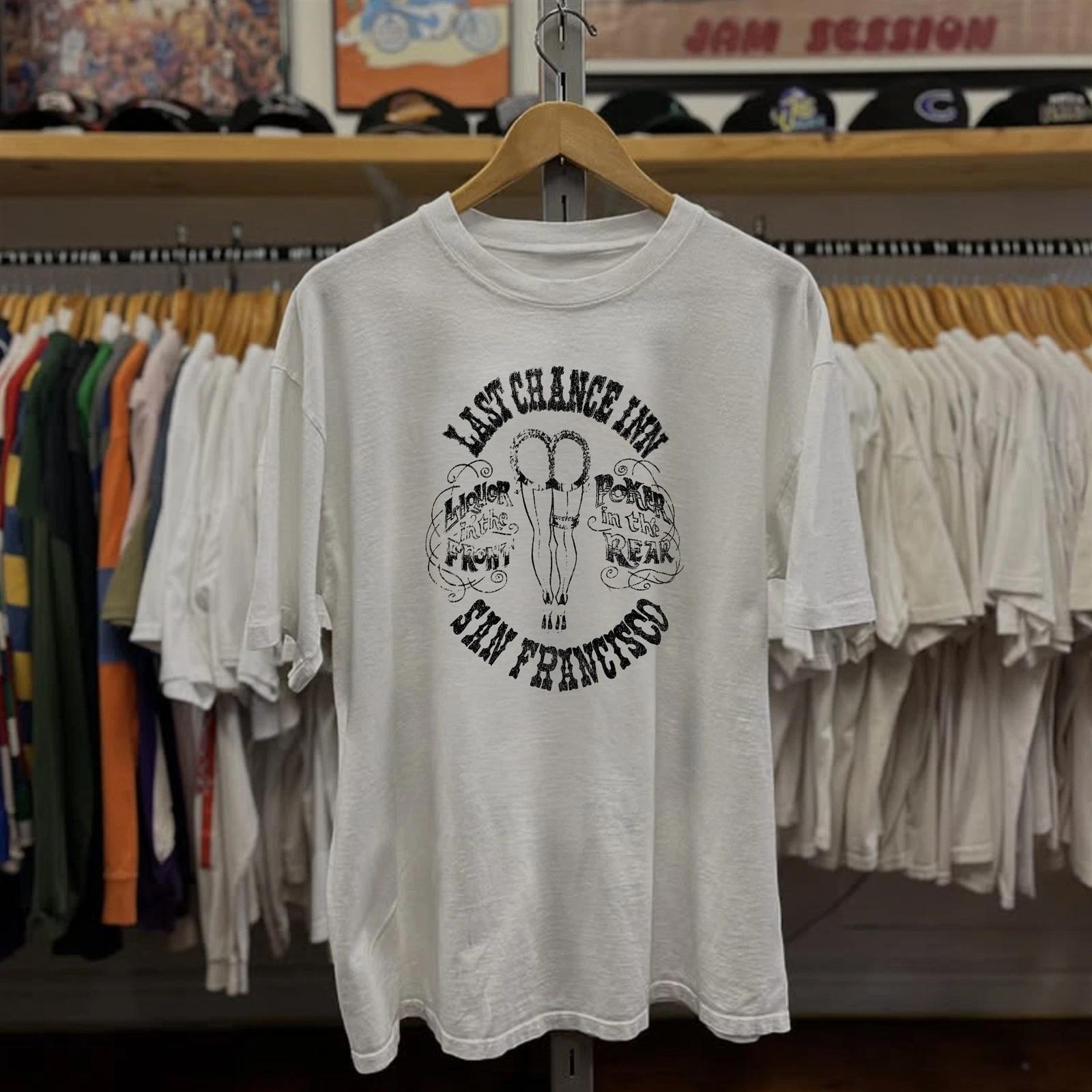Last Chance Inn - Washed T-Shirt White M S