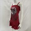 European and American Y2K Slim Fit Suspender Pattern Printed Fashionable Retro Dress