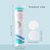 100pcs Soft and Breathable Circular Makeup Remover Pads, Double-sided Textured Cotton Pads, Used for Daily Facial Cleansing
