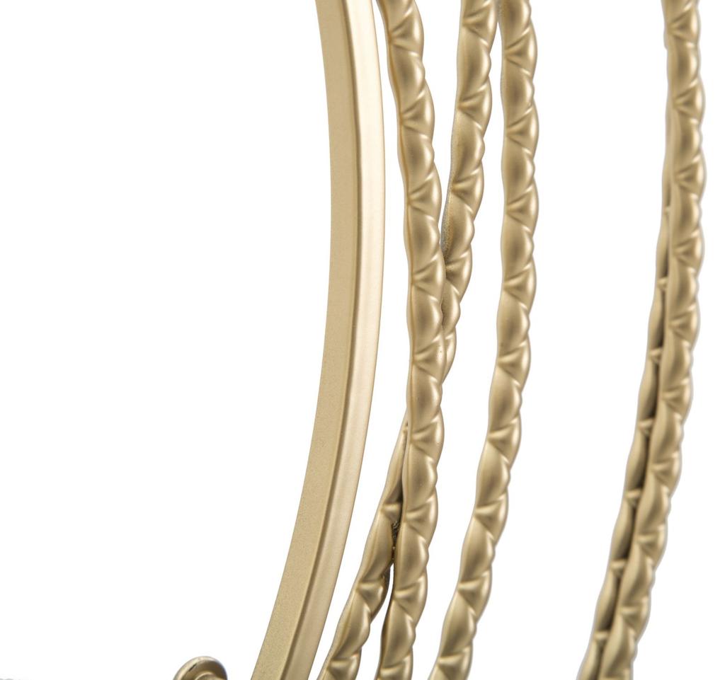 Wall Clock Gold Strips Cm Ø 50X4