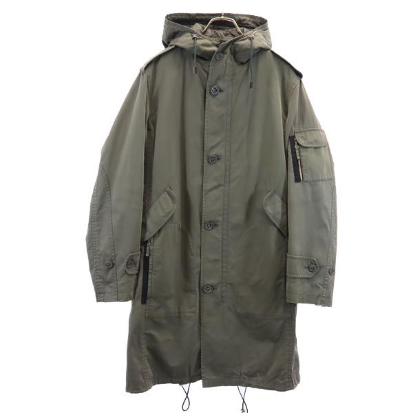 SANYO Sanyo Shokai 3WAY Military coat L khaki Long sleeve quilted liner Men's Used