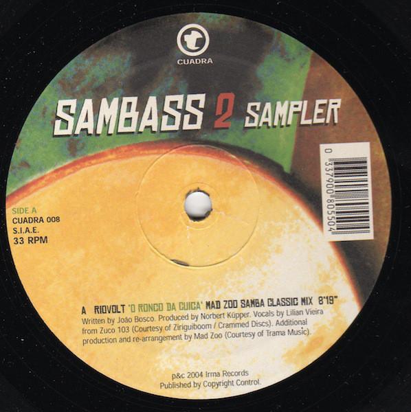 

12inch Record RIOVOLT / KALEIDOSCPIO - Sambass 2 Sampler CUADRA008 Cuadra 2004 Italy Dance & Electronica Used