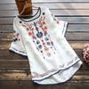 Stickerei Baumwolle Damen Shirt Sommer & Frühling Bluse Tops Kleidung für Damen Kleidung