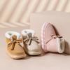 Fashion 2025 New Winter Warm Slippers Women Home Floor Shoes Soft Plush Lace-up Female Indoor Street Snow Boots Girls Platform Footwear