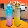 Gradient Sports Plastic Water Bottle With Straw And Portable Strap One-click Pop-up Lid Lock Buckle Carrying Handle Outdoor Hydration Bottle Wholesale