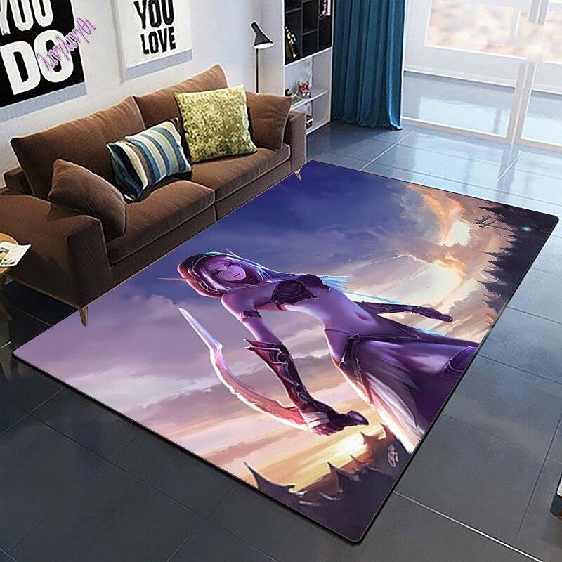 World of Warcraft Cool Creativity Tištěný vzor Protiskluzový koberec Bohemia Koberec Obývací pokoj Dekorace koberce Tapiserie