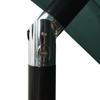 2.5x2.5 m Green Triple Layer Sun Umbrella with Aluminum Pole