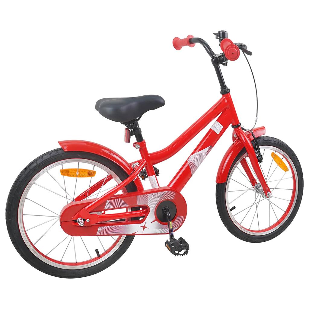 Kids Bicycle 18 Inches for Ages 5 7 Red