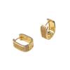 Luxurious U-Shaped Zircon-Studded Earrings - 18k Gold-Plated Ear Cuffs