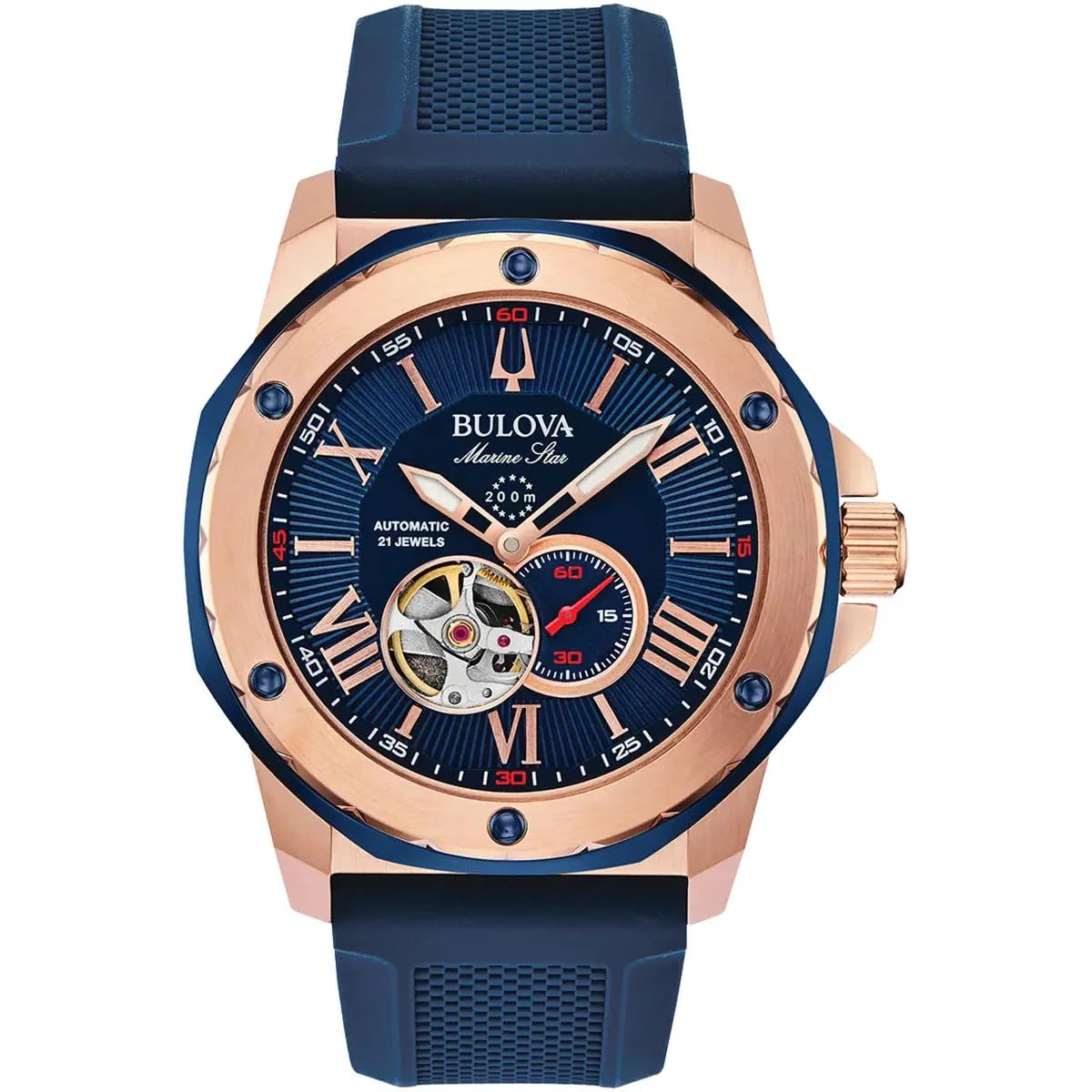 

Годинник BULOVA з автоматичним заводом і механічним приводом Marine Star Marine Star 98A227 Імпортований [Bulova] для чоловіків [звичайний продукт]