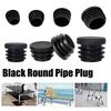 8 Pcs Round Steel Pipe Plastic Hole Plug Insert End Cap Furniture Chair Leg Cover Metal Tubing Alloy Ladder Glide Protection