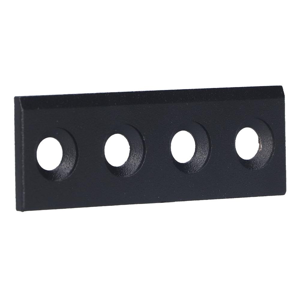 Carbon Steel Barn Door Track Connector Easy Install Sliding Door Hardware Kit TV Wall Mount