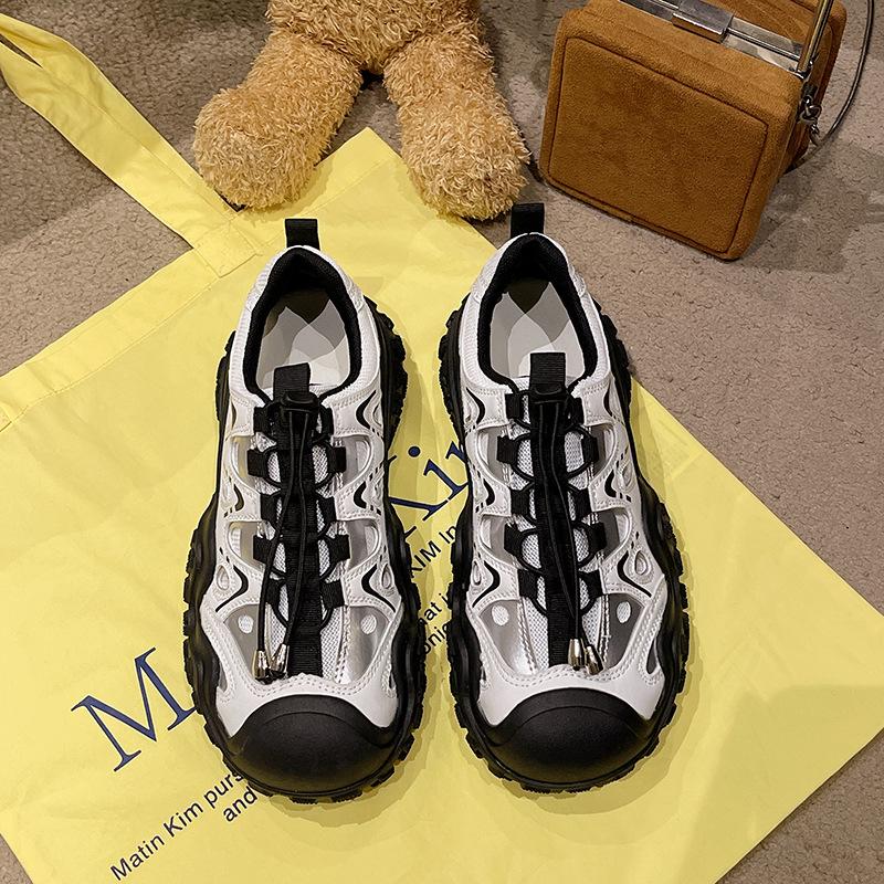 Spot ugly cute shoes women's shoes 2025 summer new sports shoes women's outdoor hiking shoes platform dad shoes