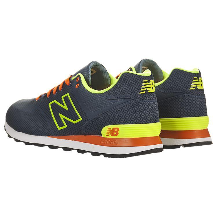 New Balance Nb 574 Siateczka Sportowa Pleciona Niskie Topy Buty do Biegania Maratonowe Męskie sneakers Szary Ciemnoniebieski Żółty ML574ALG