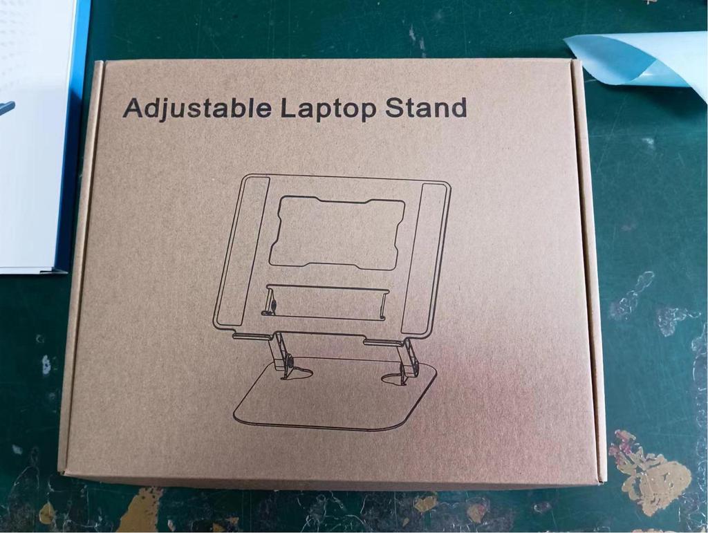 Adjustable Rotating Laptop Stand with Cooling Feature and Height Adjustment for Desktop or Office Use